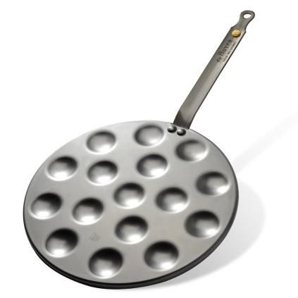 Pánev na lívance MINERAL B 27 cm, na poffertjes uhlíková ocel, de Buyer