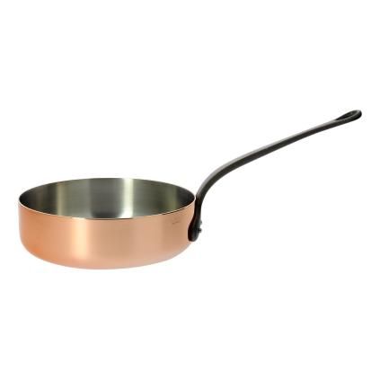 Měděná pánev na soté s litinovou rukojetí O 24 cm Inocuivre de Buyer