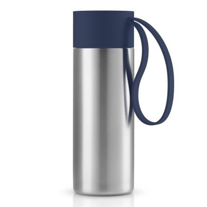 Termohrnek TO GO  350 ml, námořnicky modrý uzávěr, nerez, Eva Solo