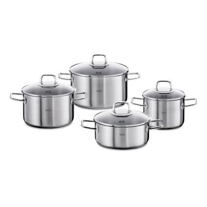 Sada hrnců VISEO, sada 4 ks, nerez, Fissler