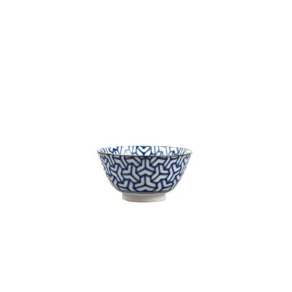 Jídelní miska HERRINGBONE INDIGO IKAT 13 cm, 350 ml, MIJ