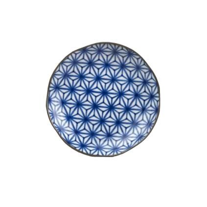 Jídelní talíř STARBURST INDIGO IKAT 23 cm, MIJ
