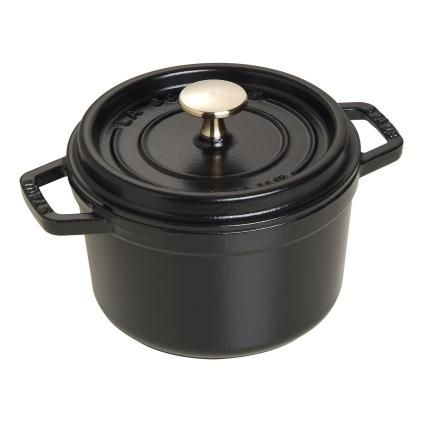 Hrnec 16 cm, 1,2 l, černá, litina, Staub