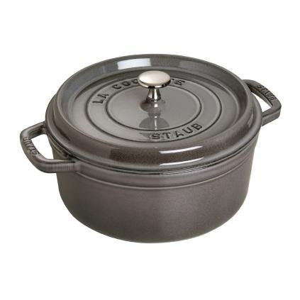 Hrnec 24 cm, 3,8 l, grafitově šedá, litina, Staub