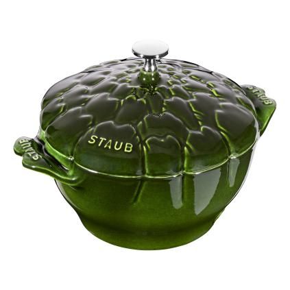 Hrnec 22 cm, 3 l, tvar artyčoku, zelená, litina, Staub