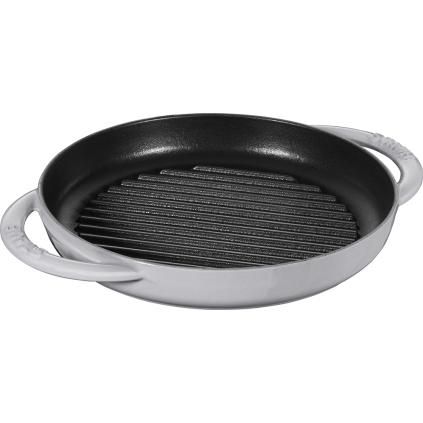 Grilovací pánev 22 cm, grafitově šedá, litina, Staub