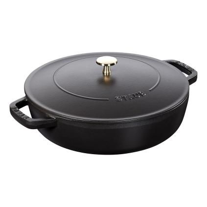 Kastrol CHISTERA 24 cm, 2,4 l, černá, litina, Staub
