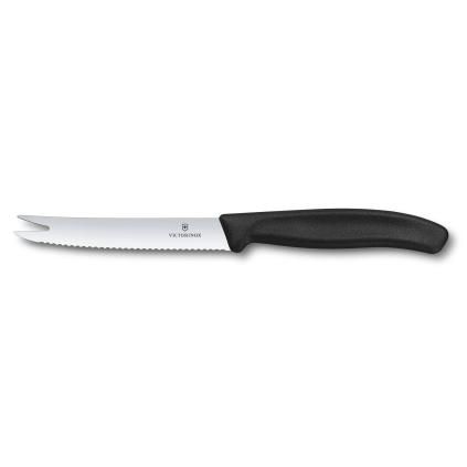 Nůž na sýr 11 cm, černá, Victorinox