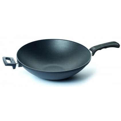 Wok TITANIUM NOWO 36 cm, na indukci, s rukojetí, titan, WOLL