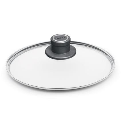 Skleněná poklice s plastovým úchytem O 18 cm WOLL