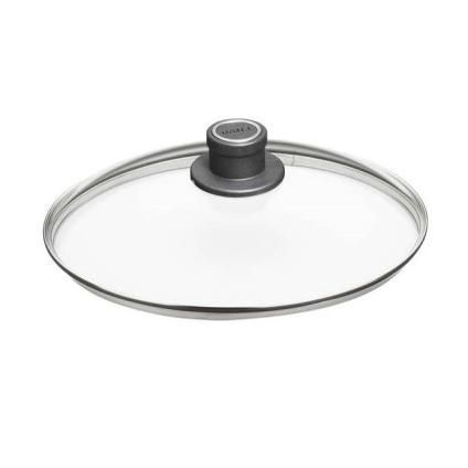 Poklice 24 cm, s plastovým úchytem, sklo, WOLL