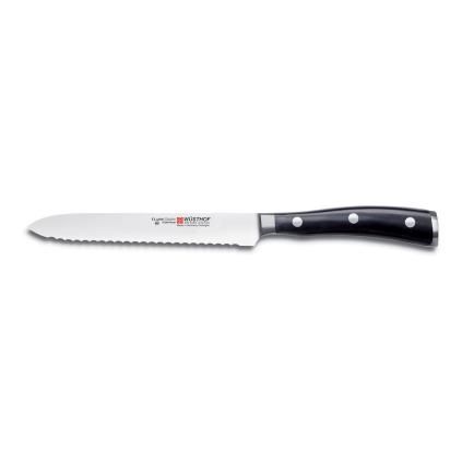 Univerzální nůž CLASSIC IKON 14 cm, se zoubkovaným ostřím, WÜSTHOF