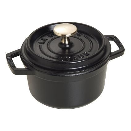 Hrnec 14 cm, 0,8 l, černá, litina, Staub