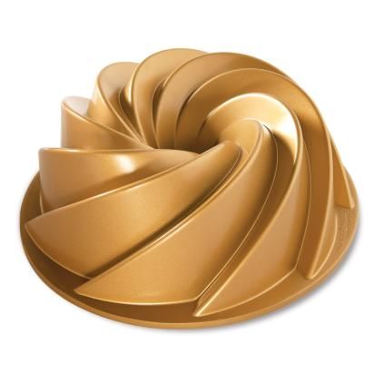 Forma na bábovku spirála Heritage Bundt® zlatá Nordic Ware