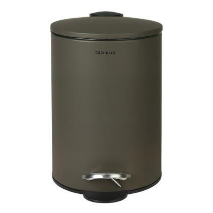 Pedálový koš TUBO 3 l, tmavě hnědá, Blomus