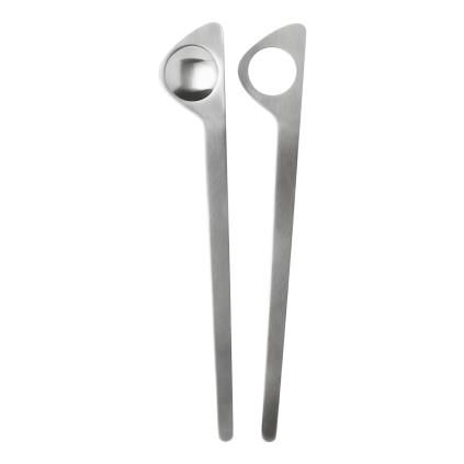 Salátové náčiní ARNE JACOBSEN, sada 2 ks, stříbrná, nerezová ocel, Stelton