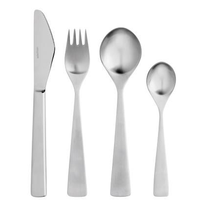 Sada příborů MAYA, sada 24 ks, stříbrná, nerezová ocel, Stelton