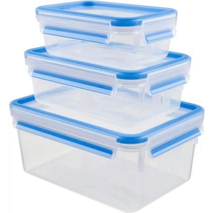 Box na potraviny MASTER SEAL FRESH, sada 3 ks, modrá, plast, Tefal
