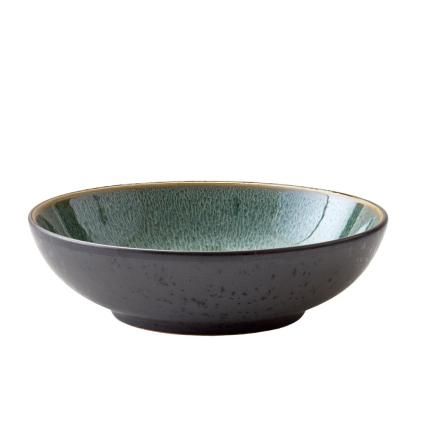 Jídelní miska 20 cm, černá / zelená, Bitz