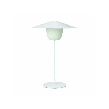 Stojací lampa, LED, přenosná, střední, bílá, Blomus