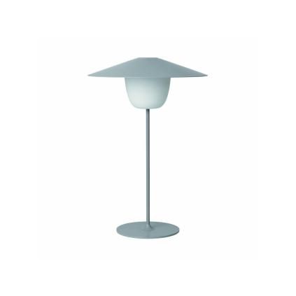 Stojací lampa, LED, přenosná, střední, šedá, Blomus
