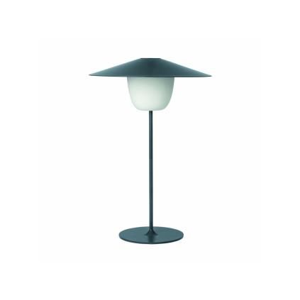 Stojací lampa, LED, přenosná, střední, černá, Blomus