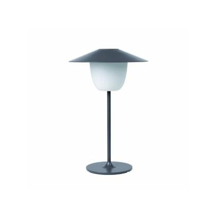 Přenosná stolní lampa, LED, nízká, hřejivě šedá, Blomus