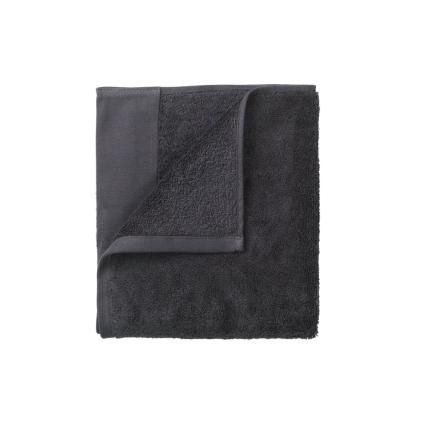 Sada ručníků na ruce RIVA 30x30 cm, sada 4 ks, tmavě šedá, Blomus