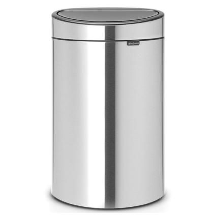 179561 dotykovy odpadkovy kos otiskuvzdorny touch bin new brabantia matny ocelovy 40 l 1