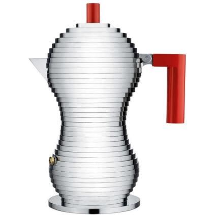 kavovar pulcina alessi 150 ml cervena rukojet