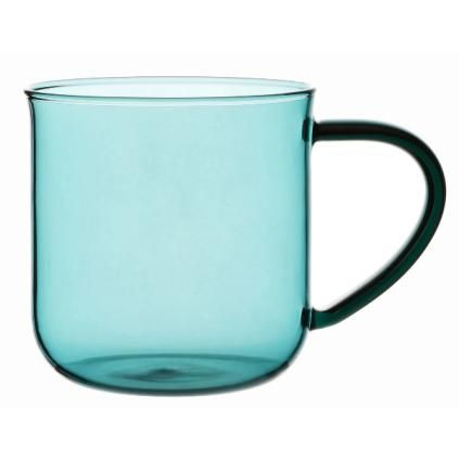 Hrnek na čaj MINIMA EVA 400 ml, modrá, sklo, Viva Scandinavia