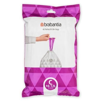 Sáčky do odpadkového koše C PERFECTFIT 10-12 l, sada 40 ks, Brabantia