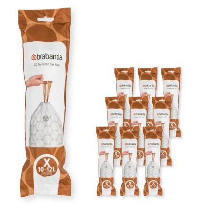 Sáčky do odpadkového koše X PERFECTFIT 10-12 l, sada 200 ks, Brabantia