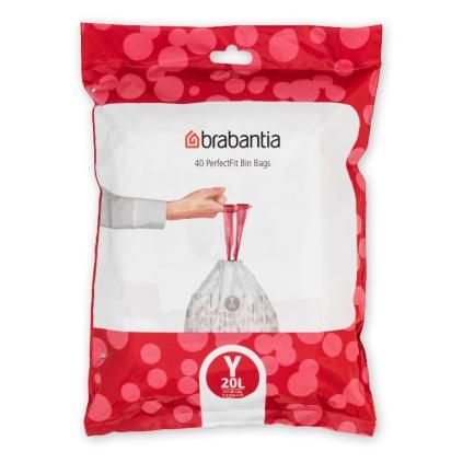 Sáčky do odpadkového koše Y PERFECTFIT 20 l, sada 40 ks, Brabantia