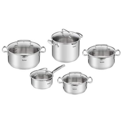 Sada hrnců DUETTO+ G719SA74, sada 10 ks, nerez, Tefal
