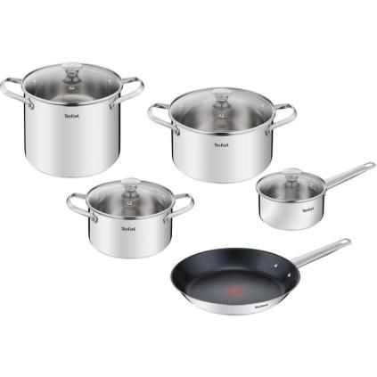 Sada hrnců COOK EAT B922S955, sada 9 ks, nerez, Tefal