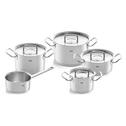 Sada hrnců ORIGINAL-PROFI COLLECTION, s kastrolem a rendlíkem, sada 5 ks, nerez, Fissler