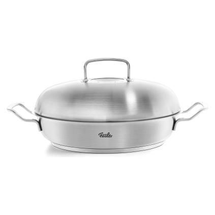Servírovací pánev ORIGINAL PROFI 28 cm, s poklicí, nerezová, Fissler