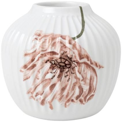 Váza HAMMERSHOI POPPY 13 cm, bílá, Kähler