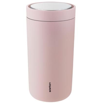 Termohrnek TO GO CLICK 200 ml, matná růžová, Stelton
