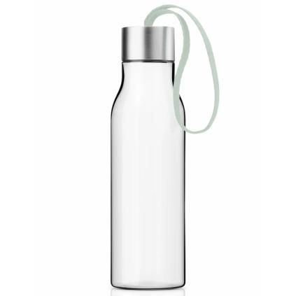 Lahev na pití s šalvějovým řemínkem Eva Trio 0,5 l čirá