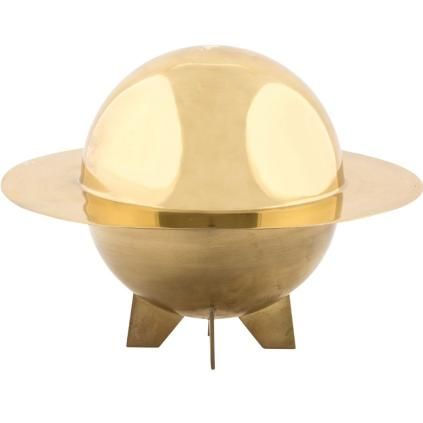 Servírovací mísa COSMIC DINER LUNAR 32 cm, s víkem, mosazná, Seletti