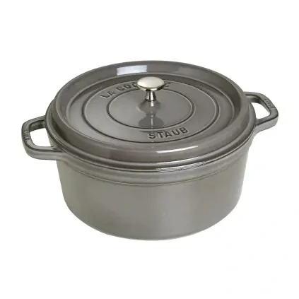 Hrnec 28 cm, 6,7 l, grafitově šedá, litina, Staub
