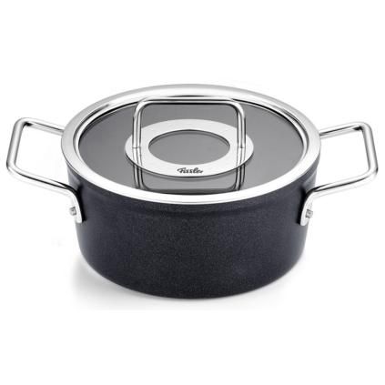 Kastrol ADAMANT 20 cm, 2,7 l, se skleněnou poklicí, nepřilnavý povrch, Fissler