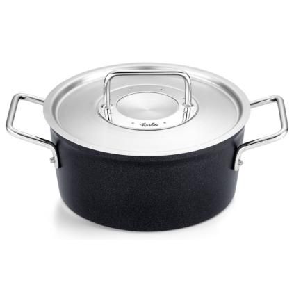 Kastrol ADAMANT 20 cm, 2,7 l, s nerezovou poklicí, nepřilnavý povrch, Fissler