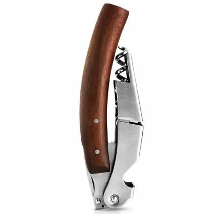 Číšnická vývrtka LIQUID LOUNGE 15 cm, hnědá, nerezová ocel, Eva Trio