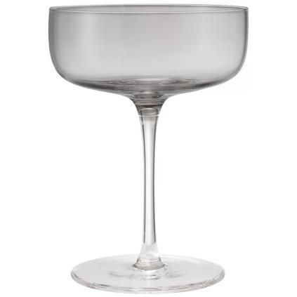 Sklenice na šampaňské FUUMI 280 ml, sada 4 ks, kouřová, sklo, Blomus