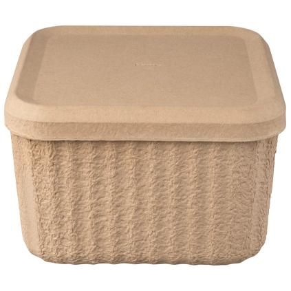 Úložný box REDO 30,5 x 20 cm, sada 2 ks, hnědá, papír, Blomus