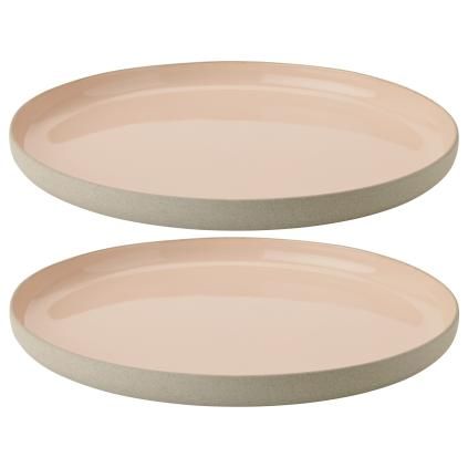 Jídelní talíř EMMA 24 cm, sada 2 ks, růžová, kamenina, Stelton