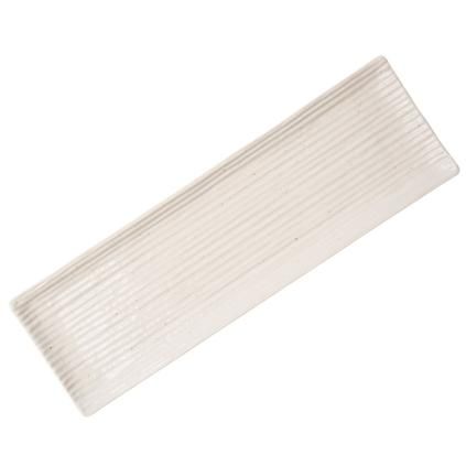 Servírovací talíř CONTOUR 33 x 10,5 cm, bílá, keramika, MIJ